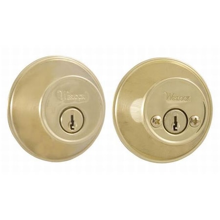 Weslock DBL CYL Deadbolt ADJ Latch Deadbolt Strikes Lifetime Brass 300 Series 00372-B-3SL23