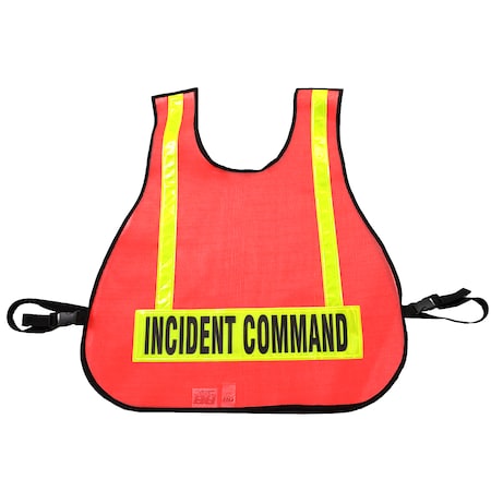 R&B Fabrications Incident Command Safety Vest, Safety Ora 003L-OR-IC