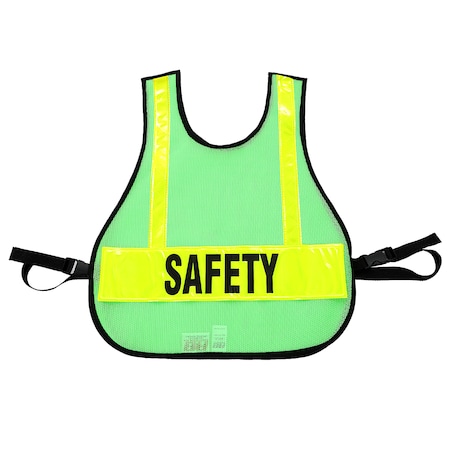 R&B Fabrications Traffic Vest with Safety, Lime Green 003LG-SAF