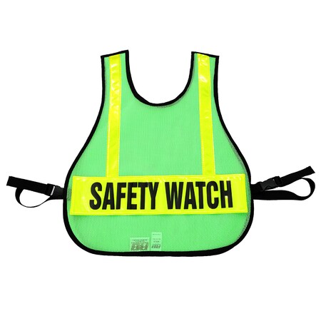 R&B Fabrications Safety Watch Traffic Vest, Lime Green 003LG-SW
