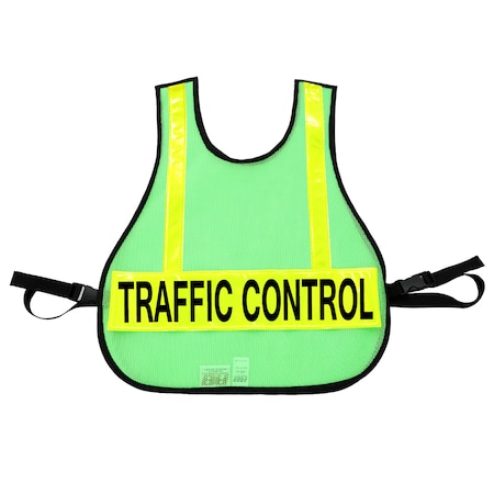 R&B Fabrications Traffic Control Safety Vest, Lime Green 003LG-TC