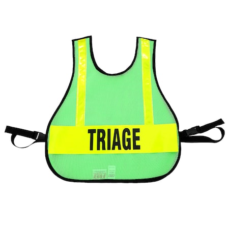 R&B Fabrications Triage Safety Vest, Lime Green 003LG-TRI