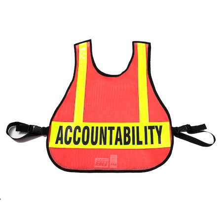 R&B Fabrications Safety Vest Accountability, Safety Ora 003OR-AC