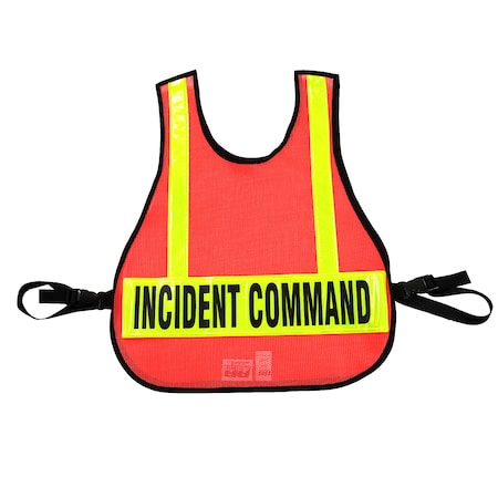 R&B Fabrications Safety Vest Incident Command, Safety O 003OR-IC