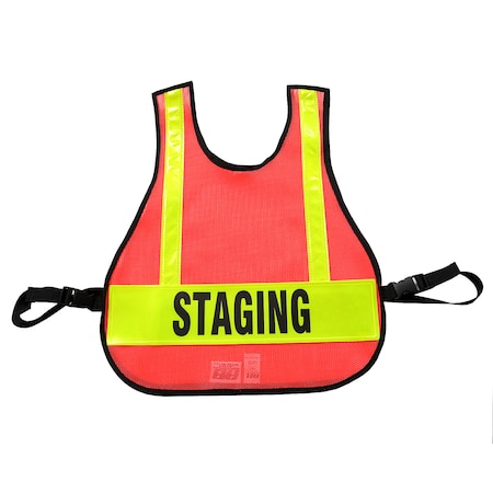 R&B Fabrications Safety Vest Staging, Orange 003OR-STA