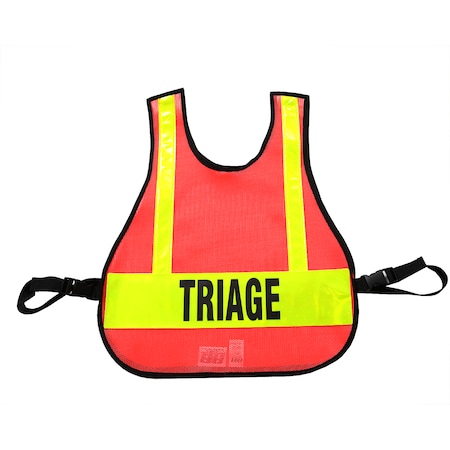 R&B Fabrications Safety Vest Triage, Orange 003OR-TRI