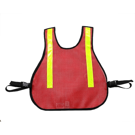 R&B Fabrications Traffic Safety Vest, Safety Red 003RD