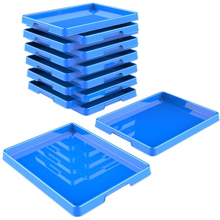 Storex Sorting and Crafts Tray, Blue, PK12 00441E12C