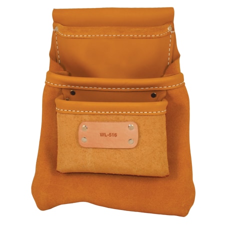 Kraft Tool Nail Bag, 3 Pocket WL516