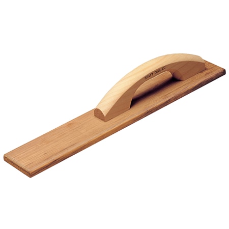 Kraft Tool Teakwood Hand Float w/Wood, 18"x3-1/4 CF269