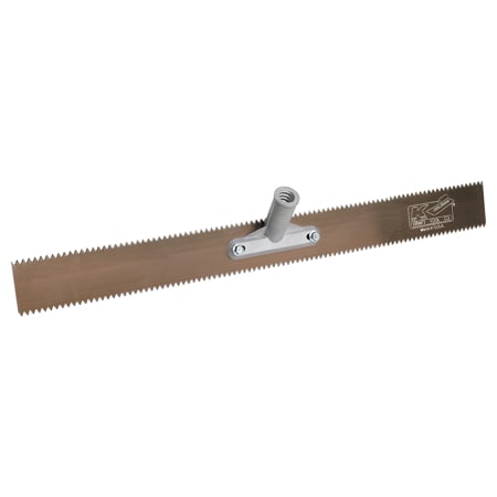 Kraft Tool Double 1/4" V-Notch Steel Rake Head, 18 GG605-01