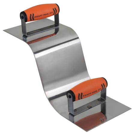 Kraft Tool Stainless Steel Curb/Gutter Tool, 2"R Cu CF511PF