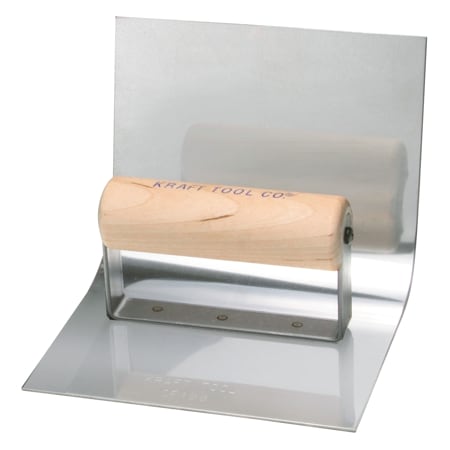 Kraft Tool Gutter Tool w/Wood Ha, 6" x 4-1/2" 3"R CF194