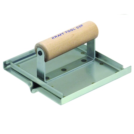 Kraft Tool Western Style Hand Gro, 6"x6" 1/8"R 1/4"D CF1418