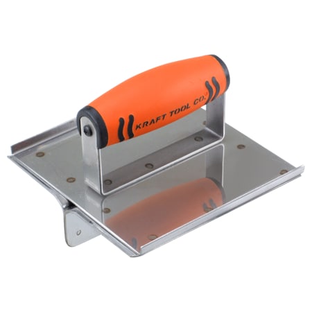 Kraft Tool Stainless Steel Hand Gro, 6"x6" 1"D 1/4"R CF115PF