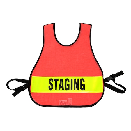 R&B Fabrications Safety Vest Staging, Safety, Orange 005OR-STA