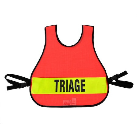 R&B Fabrications Safety Vest Triage, Safety, Orange 005OR-TRI