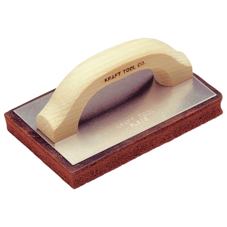 Kraft Tool Coarse Red Rubber Float, 8" x 5" x 1 PL383