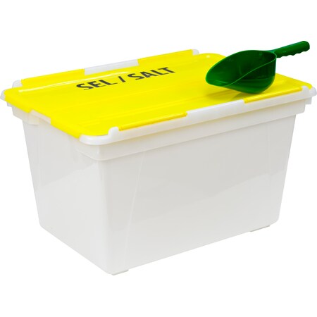 Storex Large Rock Salt Bin, w/Scoop, PK4 00904U04C