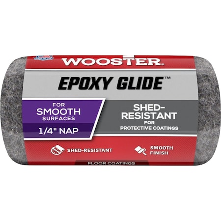 Wooster 4" Paint Roller Cover, 1/4" Nap, Fabric R232-4