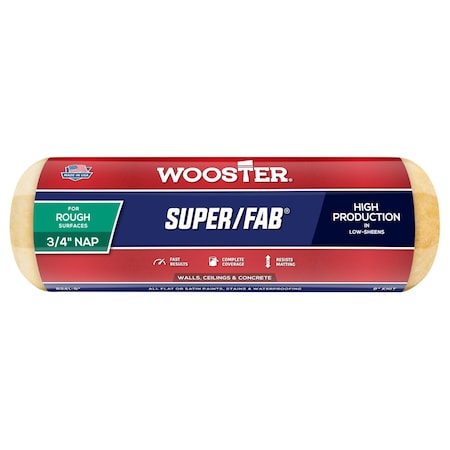 Wooster 7" Paint Roller Cover, 3/4" Nap, Knit Fabric R241-7