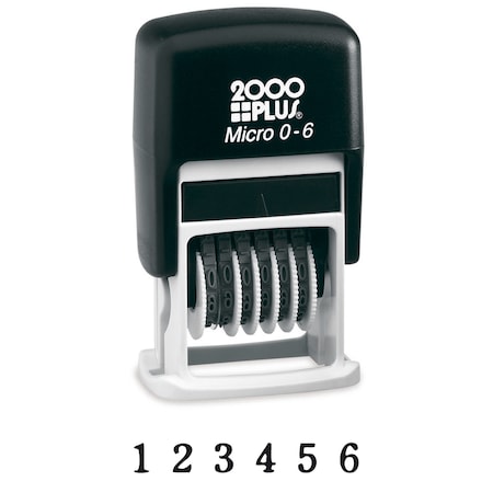 2000 Plus Numberer Stamp, 6 Band, Black Ink 010132