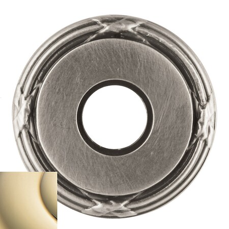 Baldwin Passage Pair Rosettes Lifetime Brass 5021.003