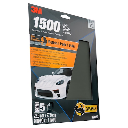 3M Wetordry Sndpr, 32023, 1500grit, 9", PK100 328942DPTS