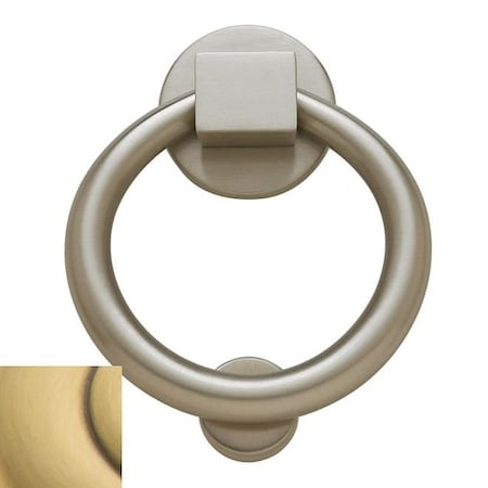 Baldwin Estate Satin Brass with Brown Door Knockers 0195.060