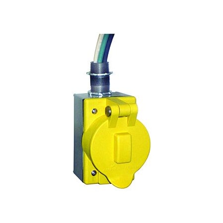 Ericson POWER RECEPTACLE w/METAL W/P BOX 21" LEA SR50