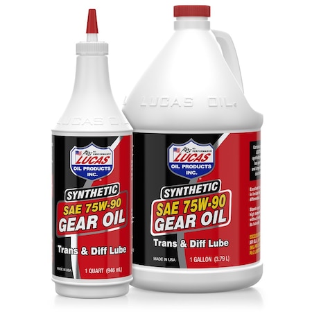 Lucas Oil Products Synthetic Sae75W-90 Trans and Diff L, PK4 10048