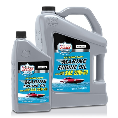 Lucas Oil Marine Semi-Synthetic Sae 20W-50/6x1/Qua 10654