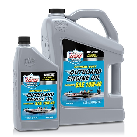 Lucas Oil Synthetic Sae 10W-40 Outboard Engine Oil 10526