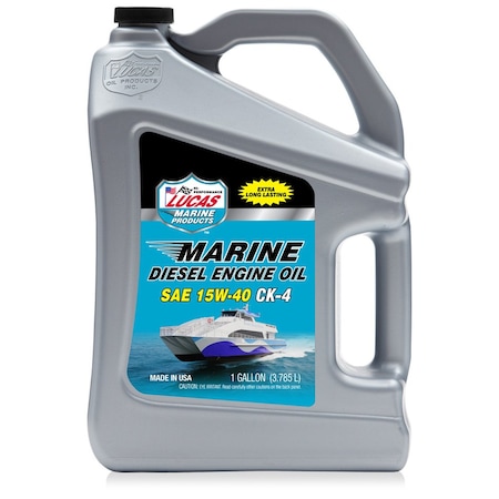 Lucas Oil Marine Sae 15W-40 Cj-4 Oil, 1 gal. 10991