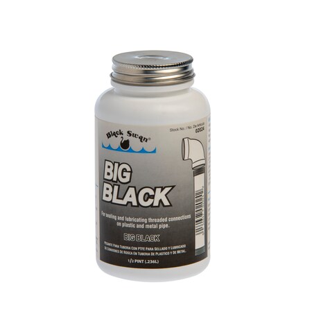 Black Swan Mfg. Co. Big Black, Pipe Joint Compound - 1/2 pint 02024