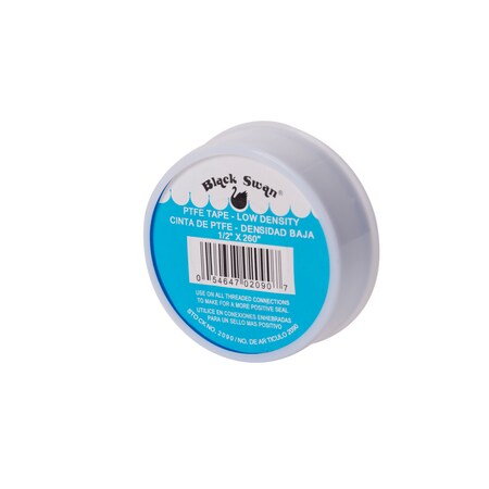 Black Swan PTFE Tape-Low Density-China 1/2" X 40" 02086