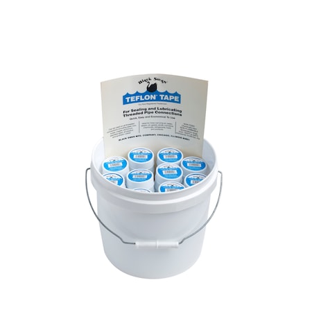Black Swan PTFE Tape-Low Den-Chn1-100Bucket, PK100 02090BK