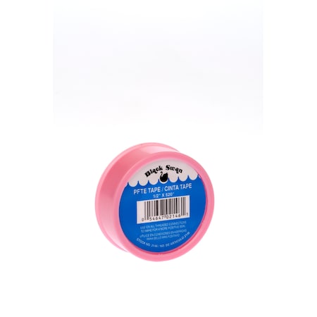 Black Swan PTFE Tape-Pink-Water Line-China1/2X520" 02146