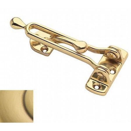 Baldwin Estate Satin Brass with Brown Door Guards and Chains 0250.060