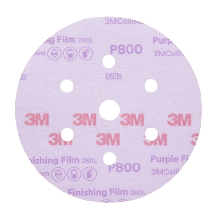3M HookitPrplFinishFilmDiscDF30770 6i, PK200 30770
