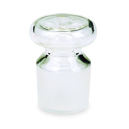 Vee Gee Ground Glass Flask Stoppers, Clear, PK6 03085