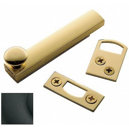 Baldwin Estate Satin Black Surface Bolts 0321.190