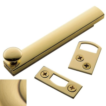 Baldwin Estate Satin Brass with Brown Surface Bolts 0322.060