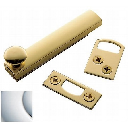 Baldwin Estate Bright Chrome Surface Bolts 0322.260