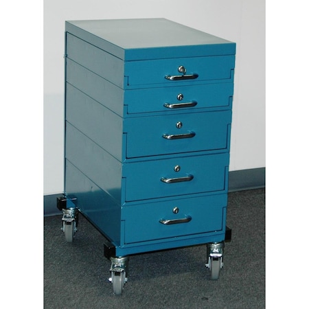 Stackbin Mobile Drawer Unit, Wide 4-1ES1624-2L3R