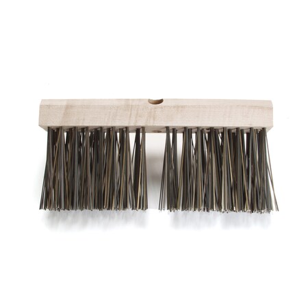 Malish Broom Head, Gray, 5 in L Bristles 033716