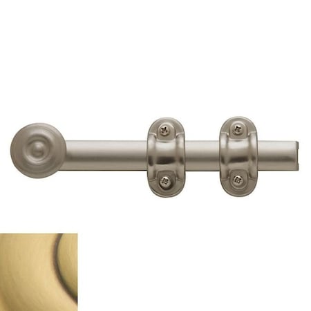 Baldwin Estate Satin Brass with Brown Surface Bolts 0379.060