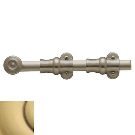 Baldwin Estate Satin Brass with Brown Surface Bolts 0380.060