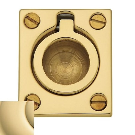 Baldwin Estate Unlacquered Brass Flush Ring Pull 0392.031