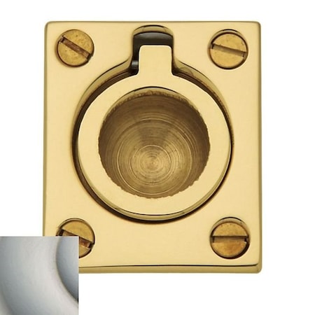 Baldwin Estate Lifetime Satin Nickel Flush Ring Pull 0392.056